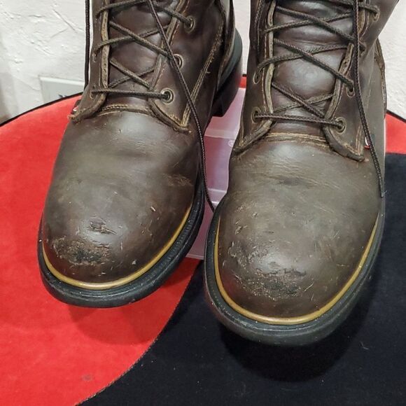 Red Wings 4200 High Steel Toe Boots in Brown Leather Size 10 main image 9